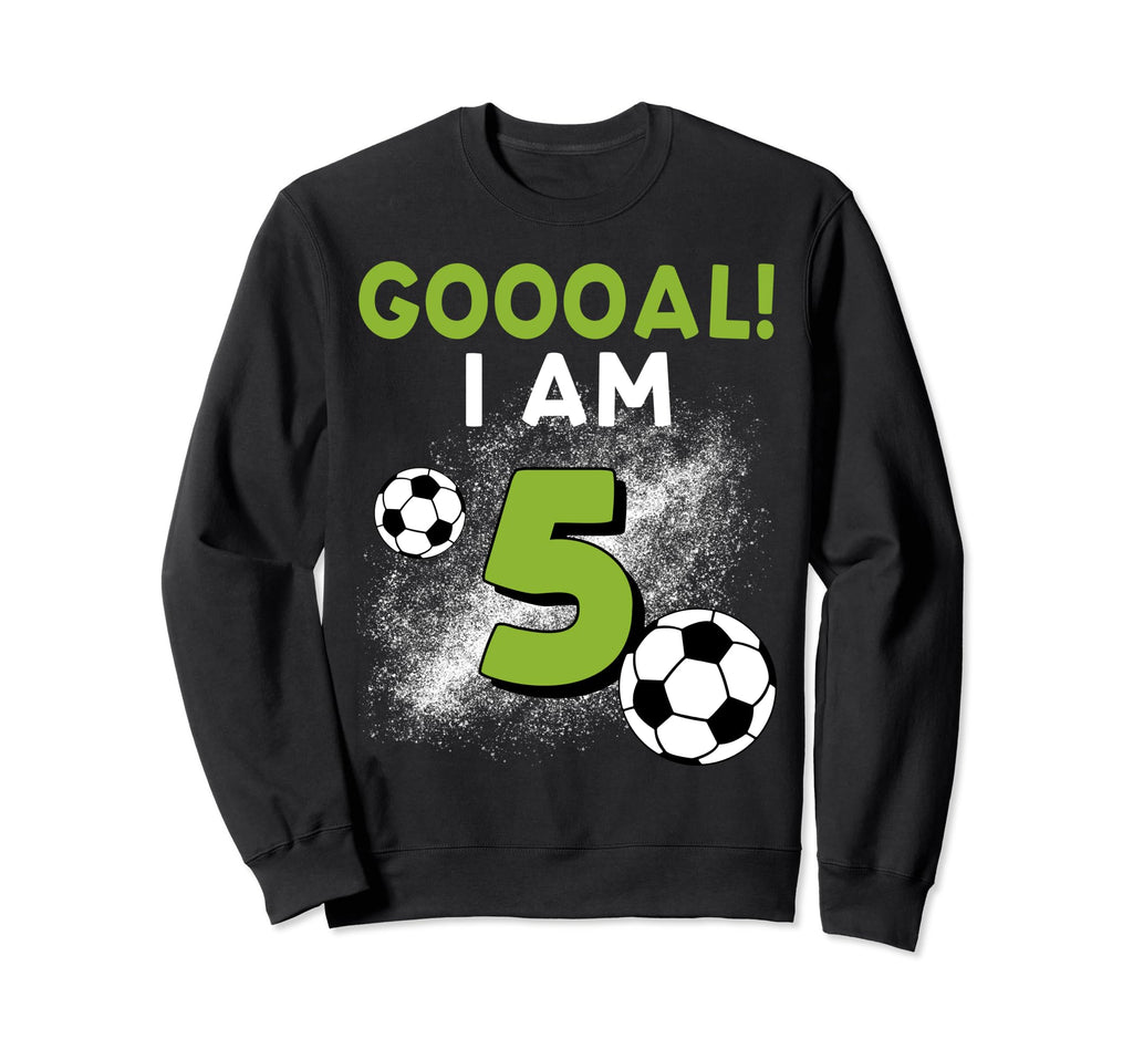 5Th Birthday Soccer Theme 5Year Old B Sweatshirt - Streetwear Style Unisex