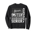 Senior 2027 Soccer Sister Proud Sweatshirt - Minimalist Print Men Women