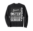 Senior 2027 Soccer Sister Proud Sweatshirt - Minimalist Print Men Women