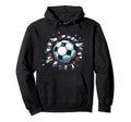 Soccer Ball Break Wall Soccer Sport Hoodie - Fun Novelty Design Men Women