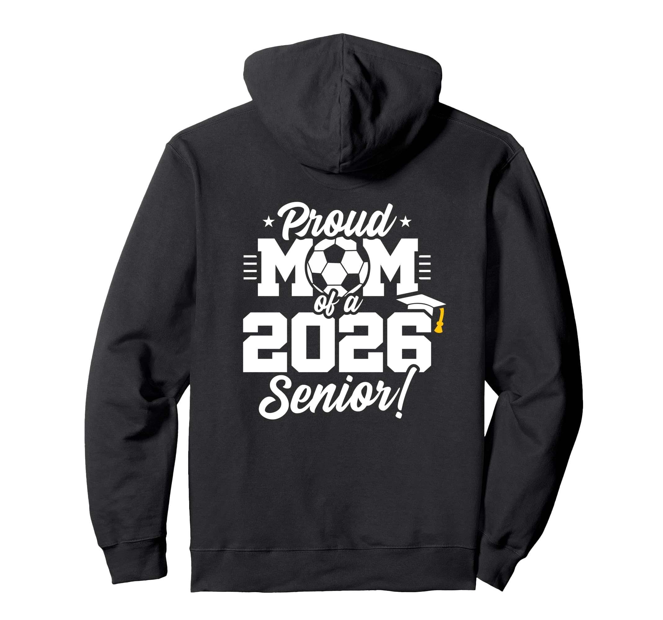 Class 2026 Senior Year Soccer Mom Hoodie - Unique Graphic for Adults