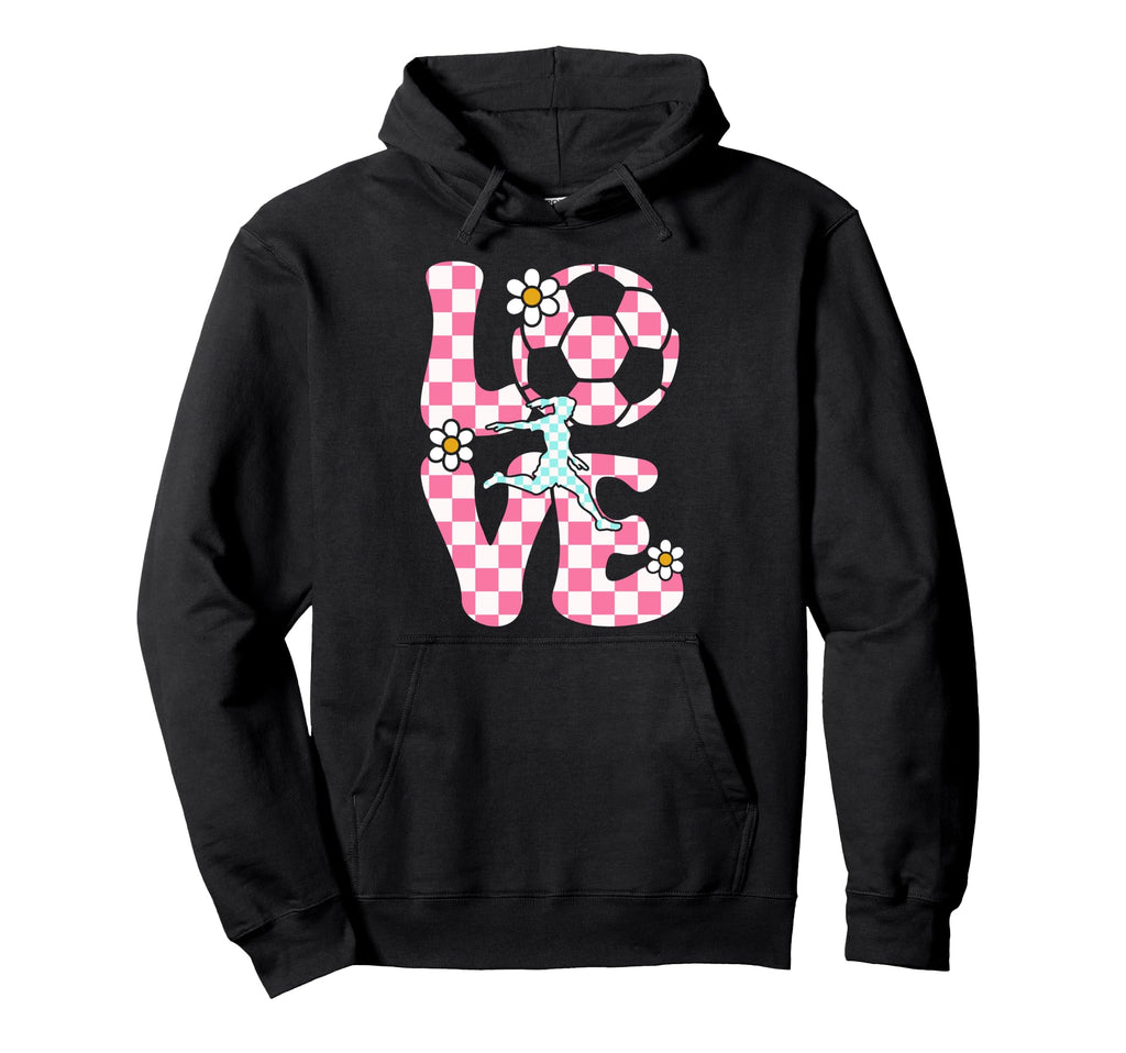 Love Soccer Teenage Soccer Players Hoodie - Fun Novelty Design Unisex