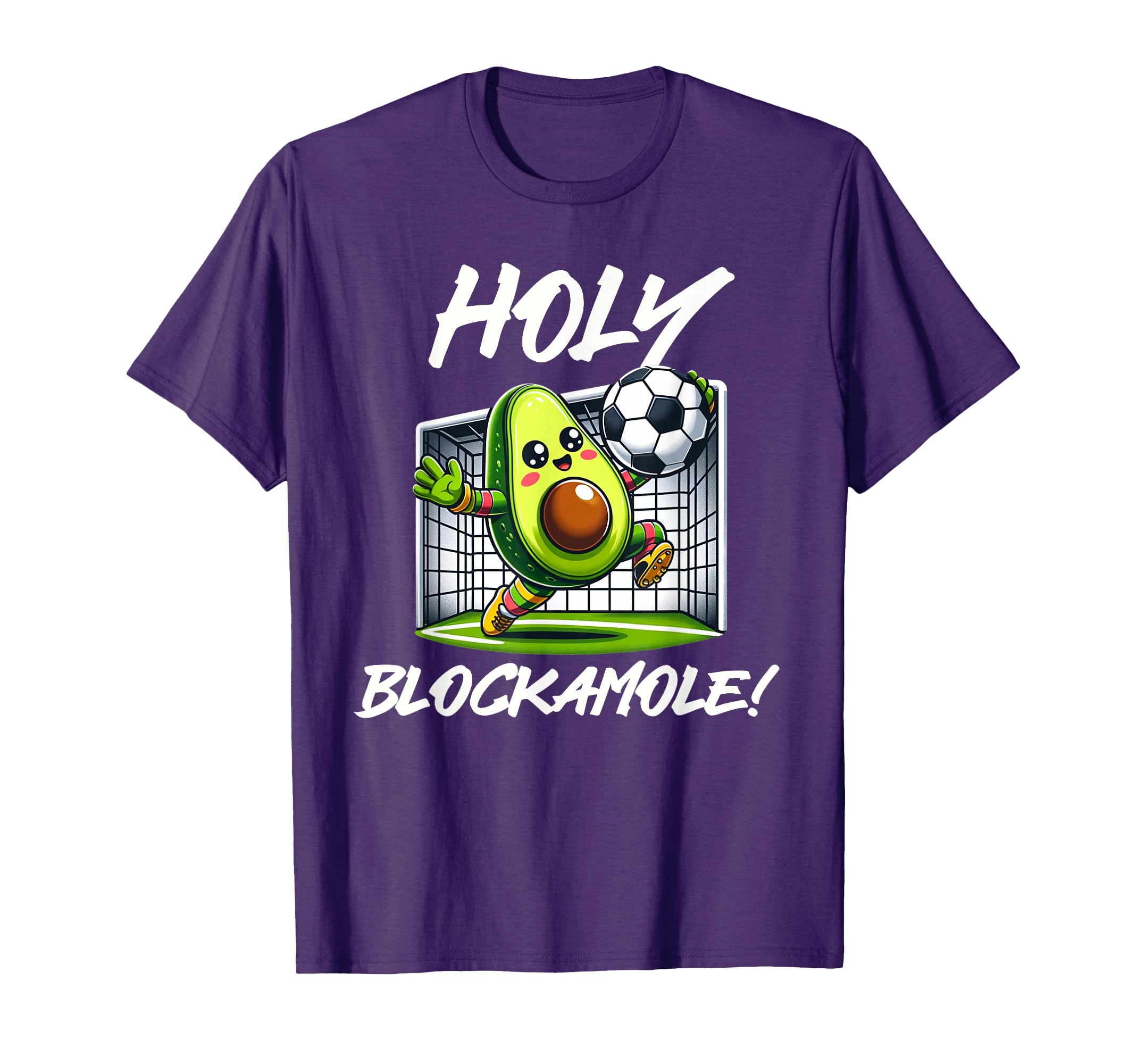 Funny Soccer Goalie Holy Blockamole T-Shirt - Minimalist Print Unisex
