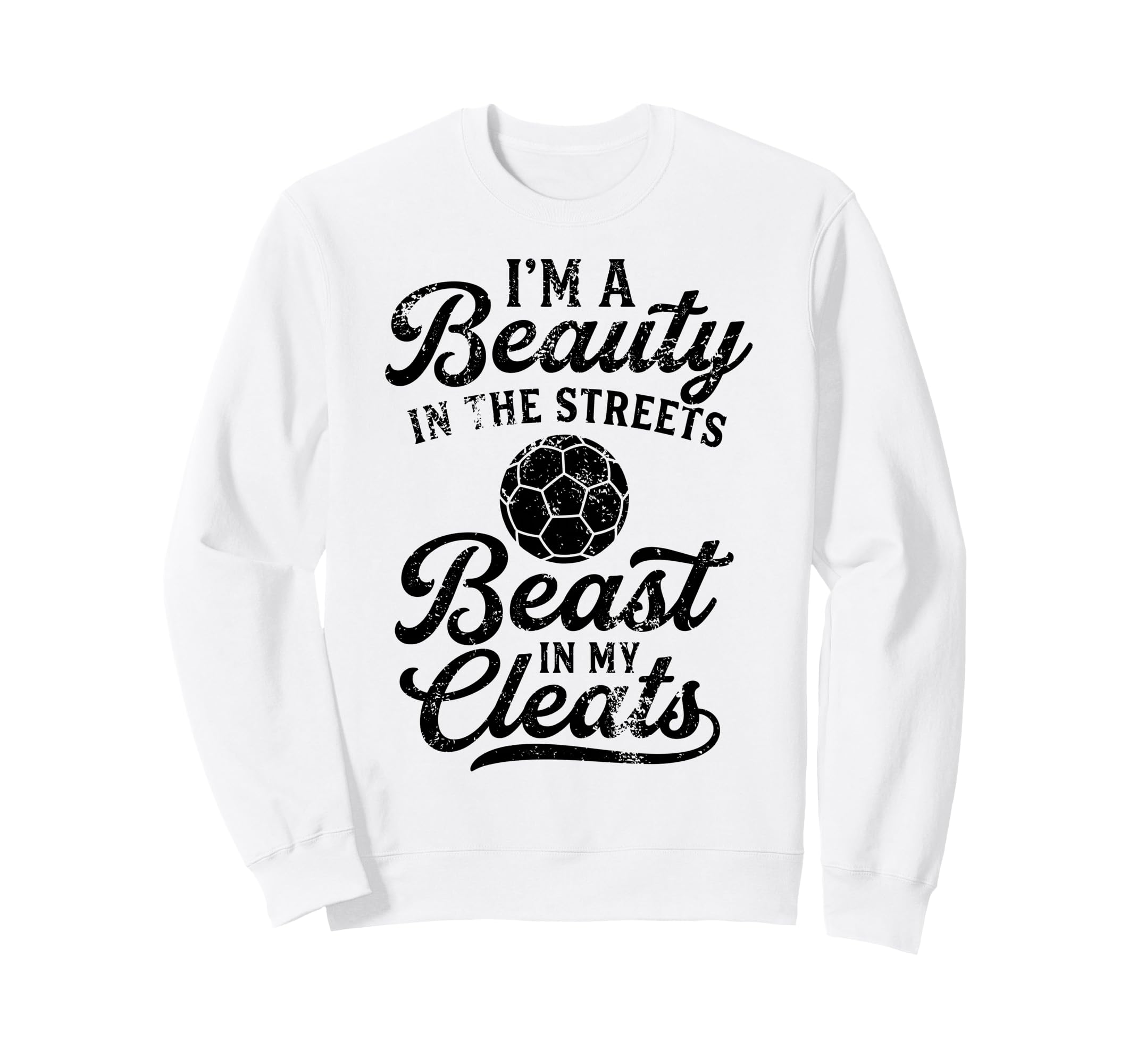 Funny Soccer Art Soccer Player Sweatshirt - Streetwear Style Unisex