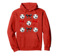 Soccer Balls Bows Womens Soccer Player Hoodie - Custom Art Print Men Women