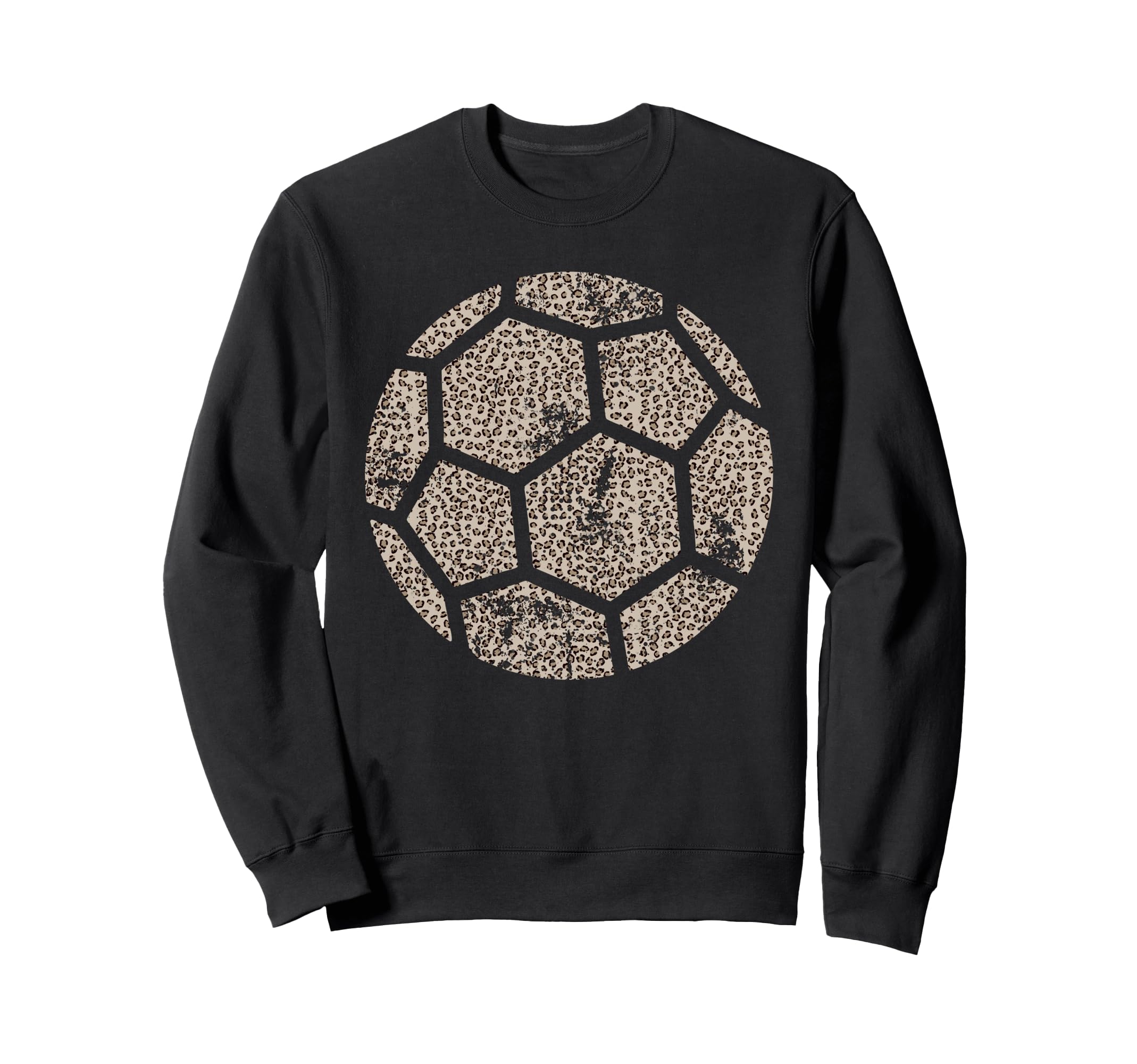 Leopard Soccer Lover Soccer Mom Mama Sweatshirt - Novelty Apparel Unisex