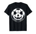 Halloween Jack O Lantern Soccer T-Shirt - Minimalist Print Men Women