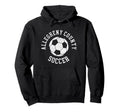 Allegheny County Soccer Distressed 90S Hoodie - Graphic Print Unisex
