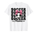 Soccer Mama Soccer Mom Mothers Day Coquette T-Shirt - Graphic Print Unisex