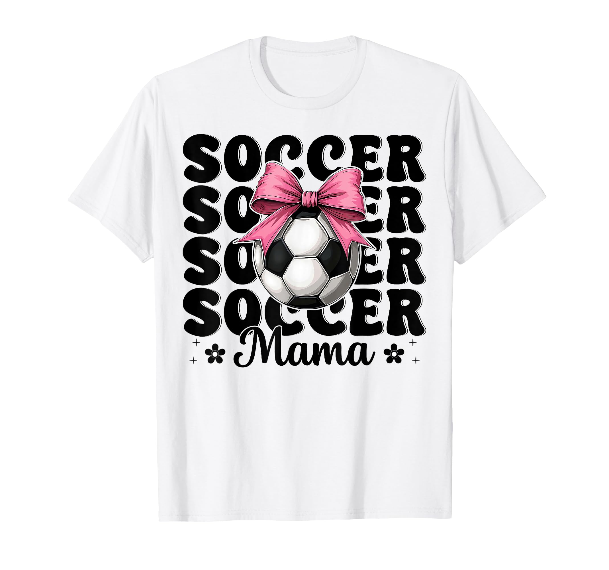 Soccer Mama Soccer Mom Mothers Day Coquette T-Shirt - Graphic Print Unisex
