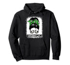Soccer Mom Messy Bun Sports Player Hoodie - Casual Everyday Wear Unisex