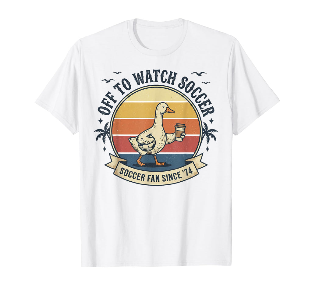 Off To Watch Soccer Goose Soccer Mama T-Shirt - Graphic Print Men Women