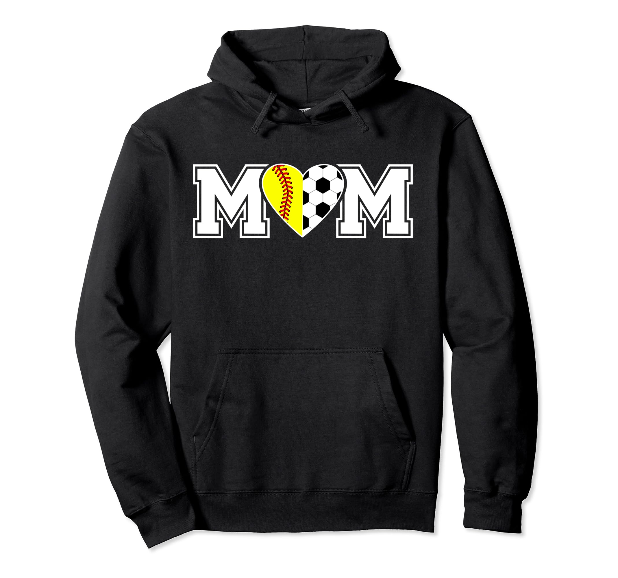 Softball Soccer Mom Soccer Softball Hoodie - Streetwear Style for Adults