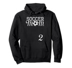 Soccer Mom Jersey Number 2 Favorite Hoodie - Trendy Graphic Men Women