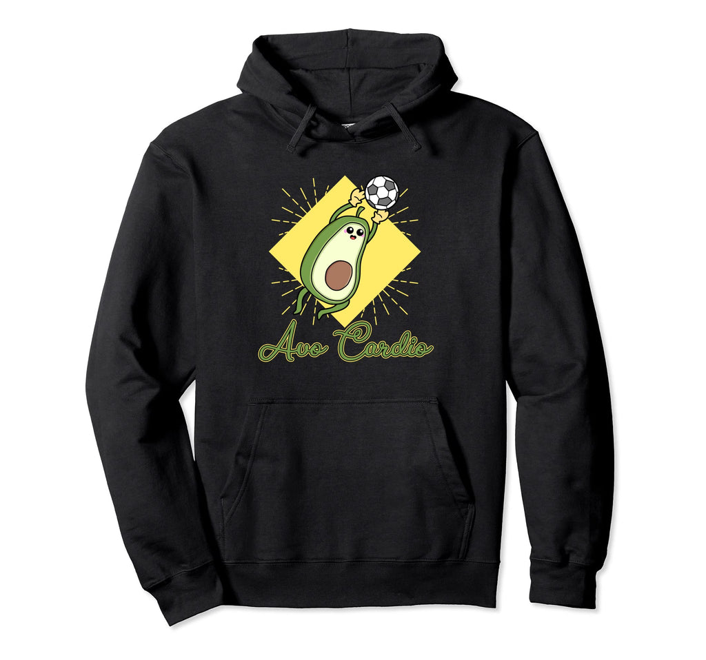 Avocardio Soccer Heart Fitness Cardio Hoodie - Unique Graphic Men Women