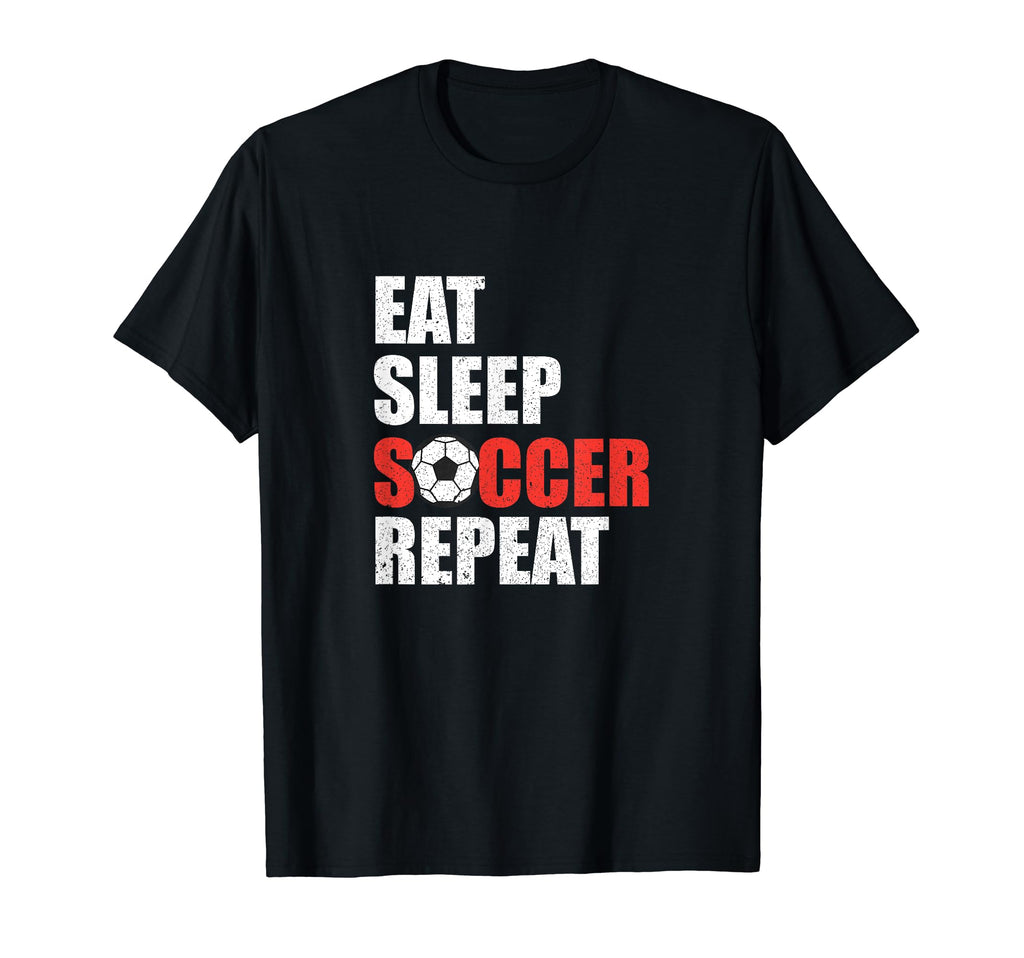 Soccer Coach Soccer Player Funny Eat T-Shirt - Trendy Graphic for Adults