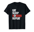 Soccer Coach Soccer Player Funny Eat T-Shirt - Trendy Graphic for Adults