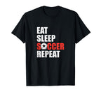 Soccer Coach Soccer Player Funny Eat T-Shirt - Trendy Graphic for Adults