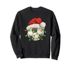 Soccer Santa Lights Matching Family Sweatshirt - Custom Art Print Unisex
