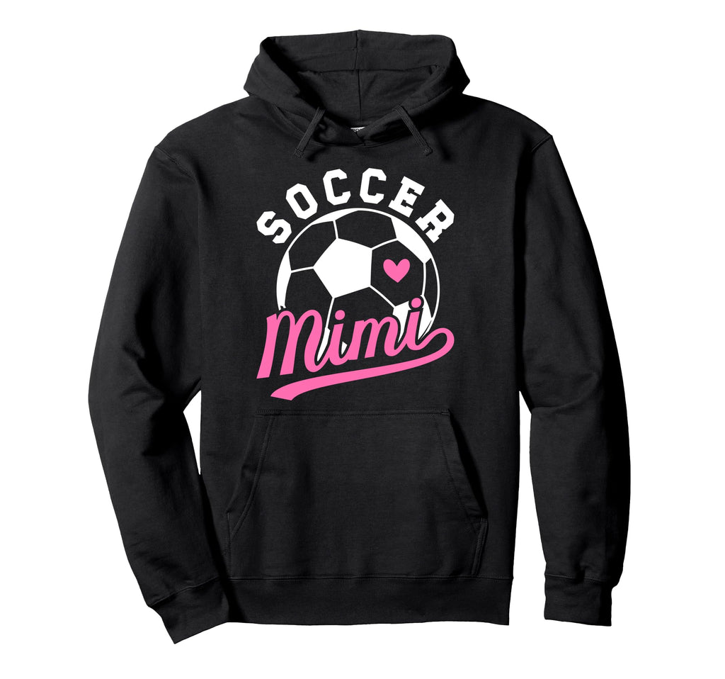 Soccer Mimi Heart Grandma Mimi Soccer Hoodie - Casual Everyday Wear Unisex