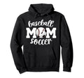 Soccer Baseball Mom Ballers Baseball Hoodie - Novelty Apparel Unisex