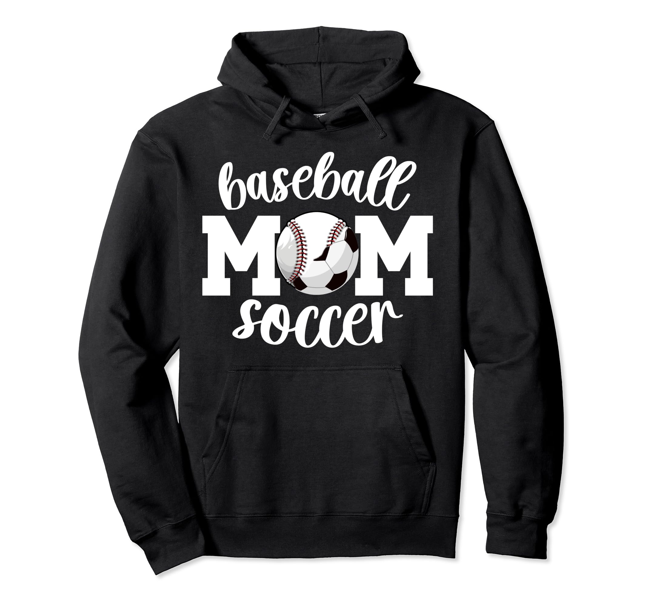 Soccer Baseball Mom Ballers Baseball Hoodie - Novelty Apparel Unisex