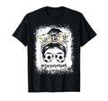 Bleached Soccer Mom Messy Bun Soccer T-Shirt - Trendy Graphic Men Women