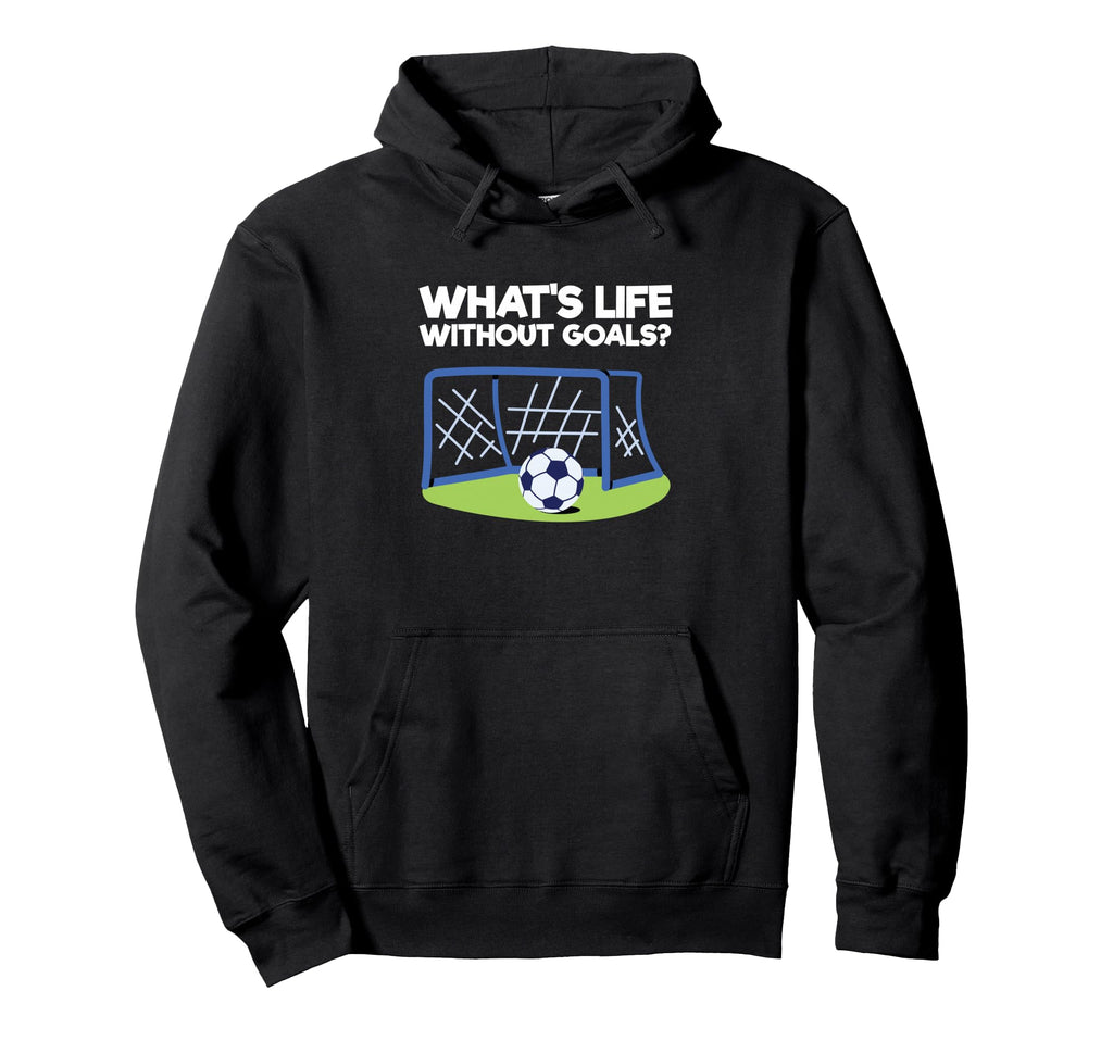 Soccer Player Sports Lover Whats Life Hoodie - Minimalist Print for Adults