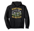 Soccer Halloween Spooky Goalkeeper Hoodie - Minimalist Print Men Women