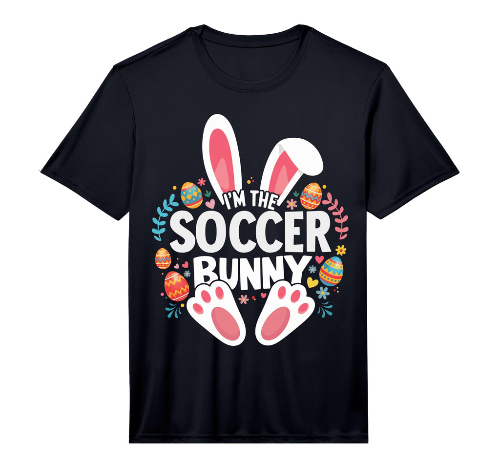 Mens Im Soccer Bunny Matching Easter T-Shirt - Custom Art Print Men Women