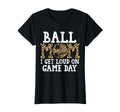Ball Mom I Get Loud Game Day Softball T-Shirt - Trendy Graphic Men Women