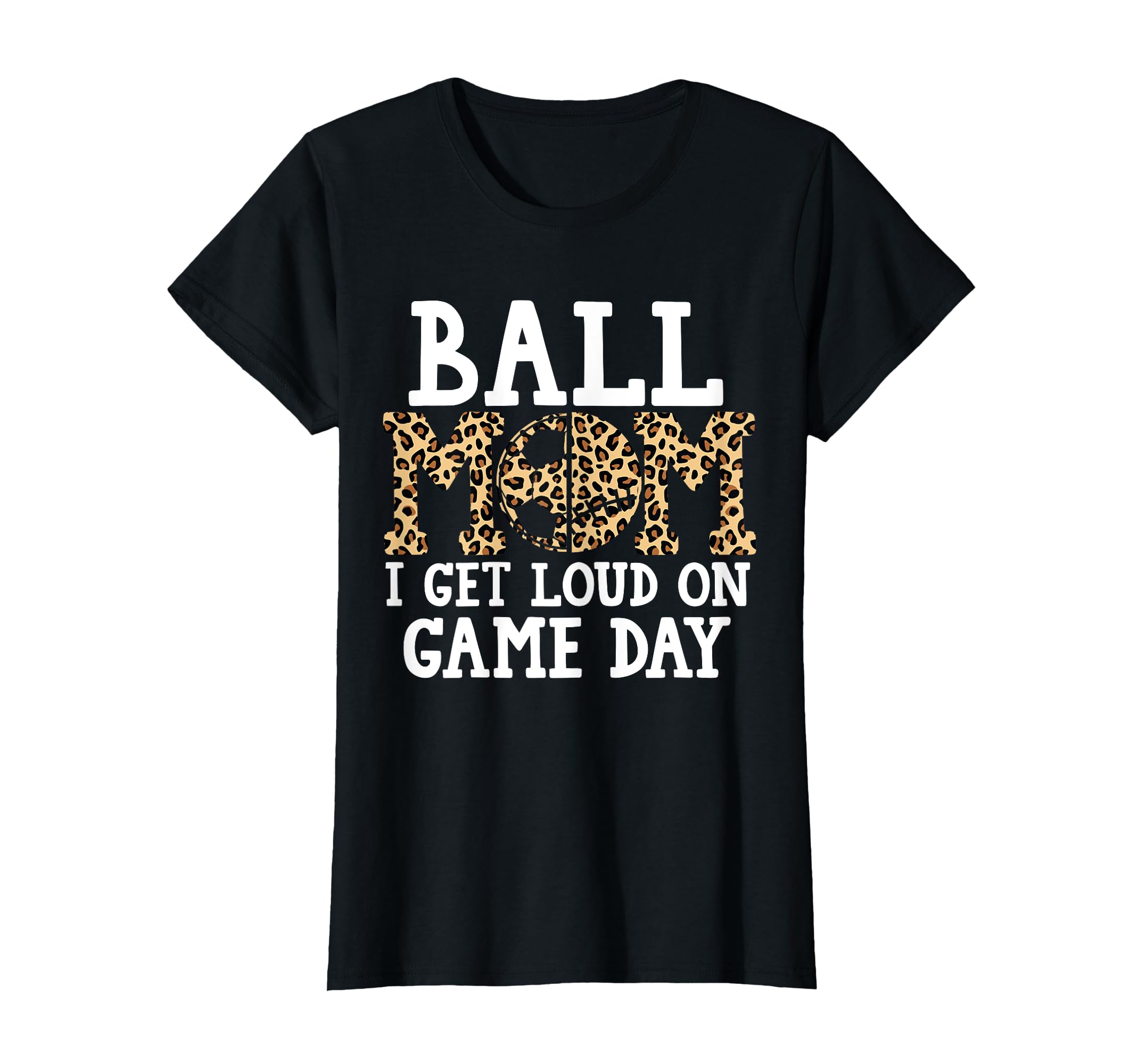 Ball Mom I Get Loud Game Day Softball T-Shirt - Trendy Graphic Men Women