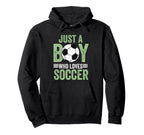 Just Who Loves Soccer Football Hoodie - Aesthetic Graphic for Adults