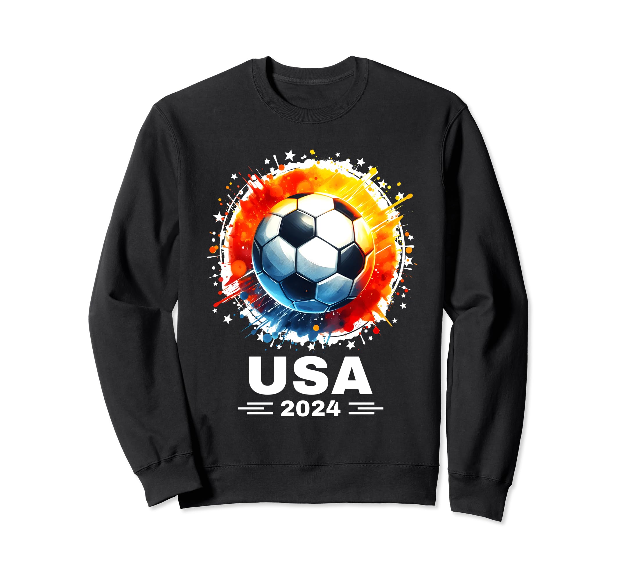 American Flag Soccer Womens Soccer Sweatshirt - Streetwear Style Men Women