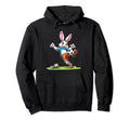 Easter Bunny Playing Soccer Player Rabbit Hoodie - Custom Art Print Unisex