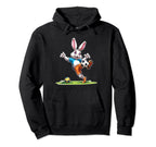 Easter Bunny Playing Soccer Player Rabbit Hoodie - Custom Art Print Unisex