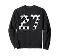 Soccer 27 Jersey Number Sweatshirt - Fun Novelty Design Unisex
