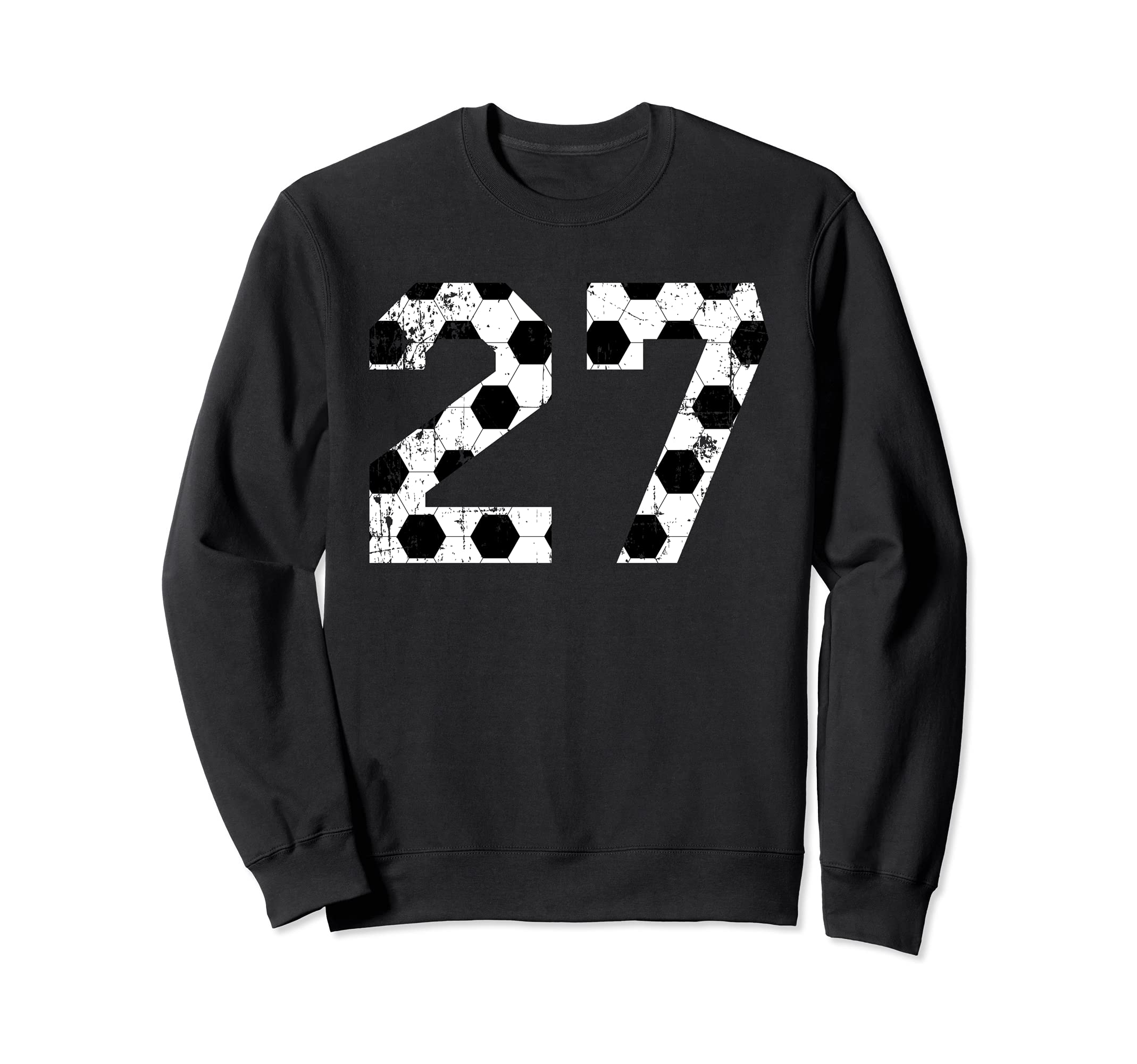 Soccer 27 Jersey Number Sweatshirt - Fun Novelty Design Unisex