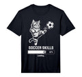 Funny Cat Soccer Skills Loading T-Shirt - Streetwear Style for Adults