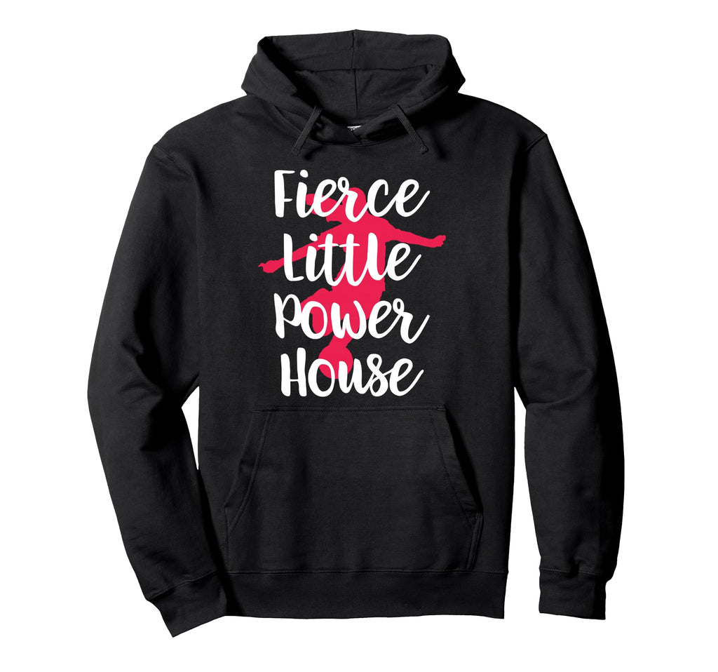 Fierce Little Power House Funny Soccer Ball Hoodie - Unique Graphic Unisex