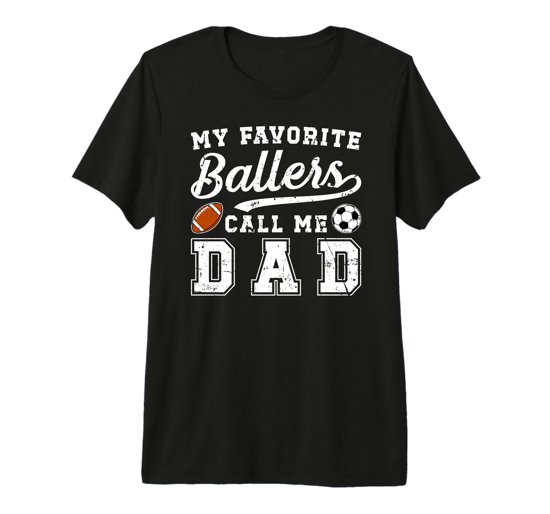 Mens My Favorite Ballers Call Me Dad T-Shirt - Graphic Print Unisex