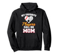 My Favorite Players Call Me Mom Baseball Hoodie - Graphic Print for Adults