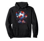 Soccer Ball Fireworks Usa Flag 250 Years Hoodie - Aesthetic Graphic Unisex