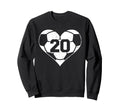 Soccer Number 20 Jersey Funny Soccer Sweatshirt - Trendy Graphic Unisex