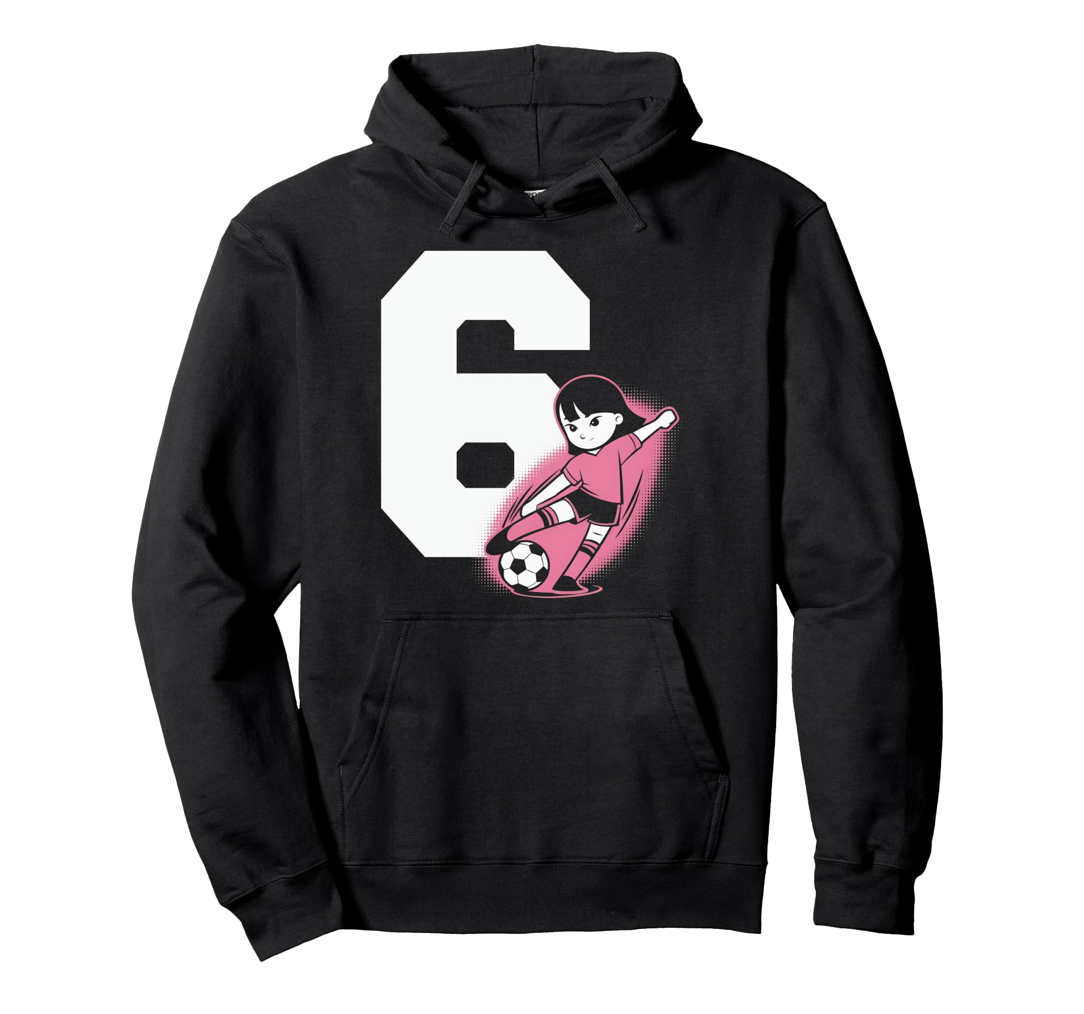 6 Soccer Birthday Gift Soccer Fan Hoodie - Streetwear Style for Adults
