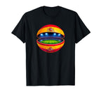 Spanish Flag Soccer Stadium Inside T-Shirt - Casual Everyday Wear Unisex