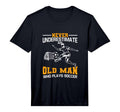 Mens Never Underestimate Old Who T-Shirt - Aesthetic Graphic for Adults