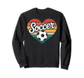 Soccer Player Heart Sweatshirt - Graphic Print for Adults