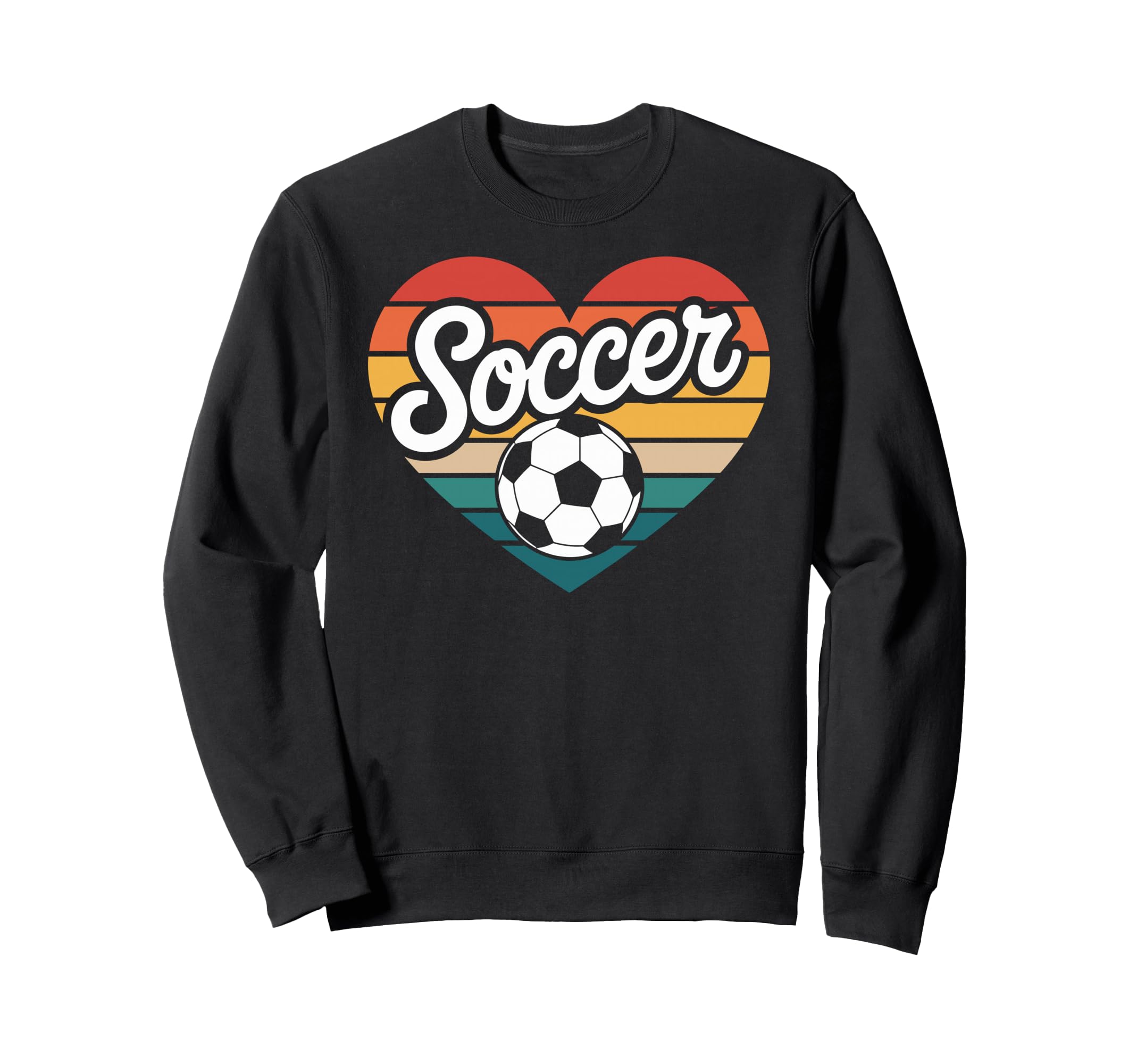 Soccer Player Heart Sweatshirt - Graphic Print for Adults