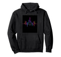 Minimalist Soccer Heartbeat Hoodie - Trendy Graphic for Adults